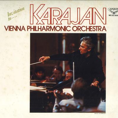 LP deska HERBERT VON KARAJAN, VÍDEŇŠTÍ FILHARMONIKOVÉ - Vše o Vídeňských filharmonikách MZS9003 LONDON 1977 Japonsko Obi Klasická Použitá