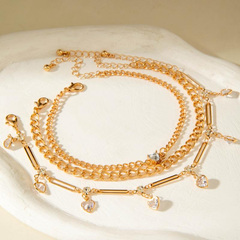 Jewelry Cross Simple Chain Foot Decoration, Eye Pendant Multi-layer Stacked Anklet Wholesale