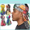 Pirate Hat Durag With Multicolor Print Polyester Fashion Headwear For Men And Women