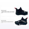 Shock Absorbing Wear Resistant Non Slip Mid Top Basketball Shoes Kids Sneakers Black Red 312311133-2