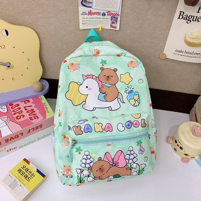 Children's schoolbag kindergarten baby schoolbag cartoon printing boys and girls versatile to reduce the burden of travel back