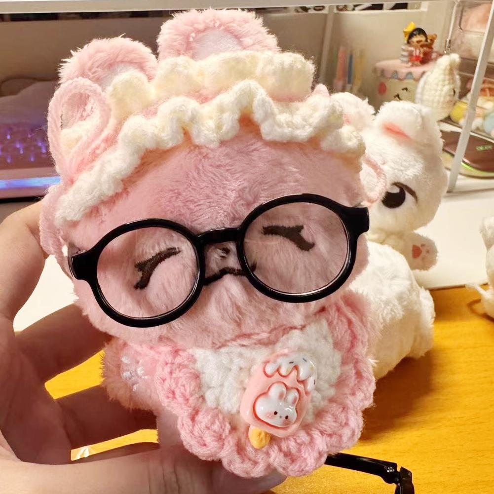 Dla 10cm Lalek Bawełnianych Okulary Śliczne Plastikowe Okulary dla Lalek Macaron Lalki BJD Zabawkowe Okulary Akcesoria