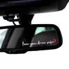 Love You Drive Safe Car Mirror Stickers Affectionate Reminder Heartfelt Safety Reminder For Women Drivers Car Interior Sticker