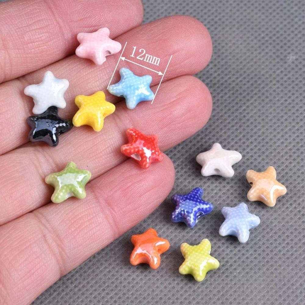 20pcs Handmade Craft Starfish Bead Fresh Color Jewelry Making Material  Student