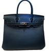 26 Genuine Leather Women's Bag Silver Buckle Lychee Pattern Top Layer Cowhide 25cm/30cm Manufacturer