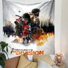 Tom Clancy's The Division Tapestry Wall Hanging, Post Apocalyptic Game Art, Gamer Wall Decor for Bedroom Living Room Man Cave