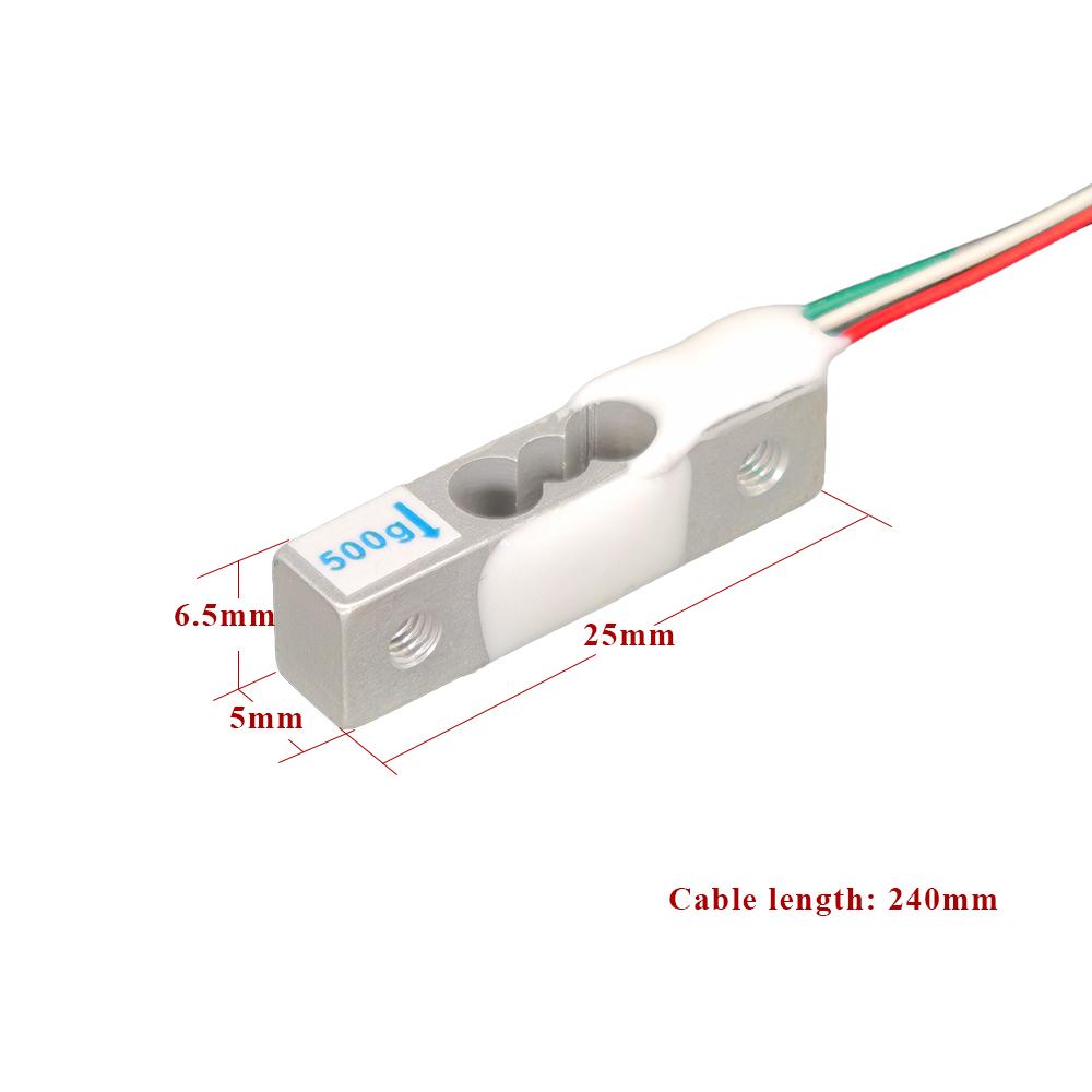 High Precision Aluminum Alloy Weighing Sensor Load Cell HY-199M 500g Weight Pressure Sensor for Electronic Platform Scale