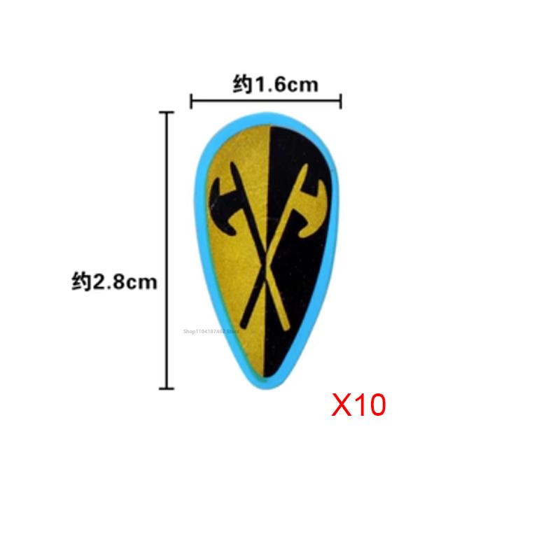 Medieval Roman Knight Legion Building Block Castle Green Dragon Forest Wolf War Horse Dragon Lion Shield Armor Cloak Brick Toys