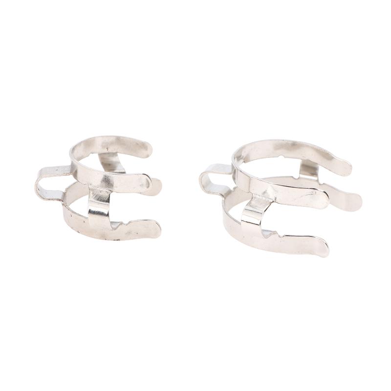 1Pc Stainless Steel Standard Ground Mouth Clip Caliber 14#19#24#29#34#45# Laboratory Clamp Heat Resisting Ground Clip Adapter