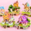 D Puzzle House Model Kids Educational Toy Diy Assembly For Boys Girls