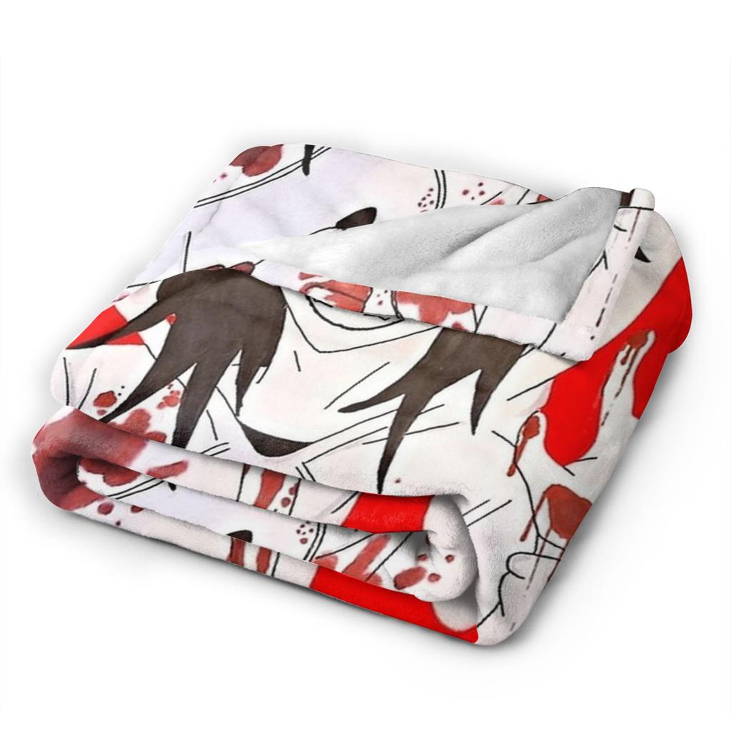Jeff the Killer Flannel Blanket  Soft Warm Throw Blanket for Couch Bed Picnic Comfortable Bedspread Sofa Bed Cover