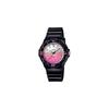 Casio LRW-200H-4EV Analog Watch Gloss Black Pink Metallic Women's Kids International Model