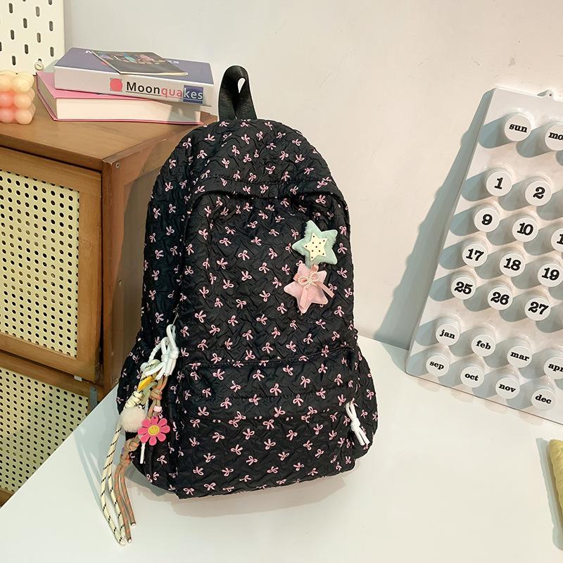New schoolbag female college student commuting light backpack backpack large capacity bag high school senior sense