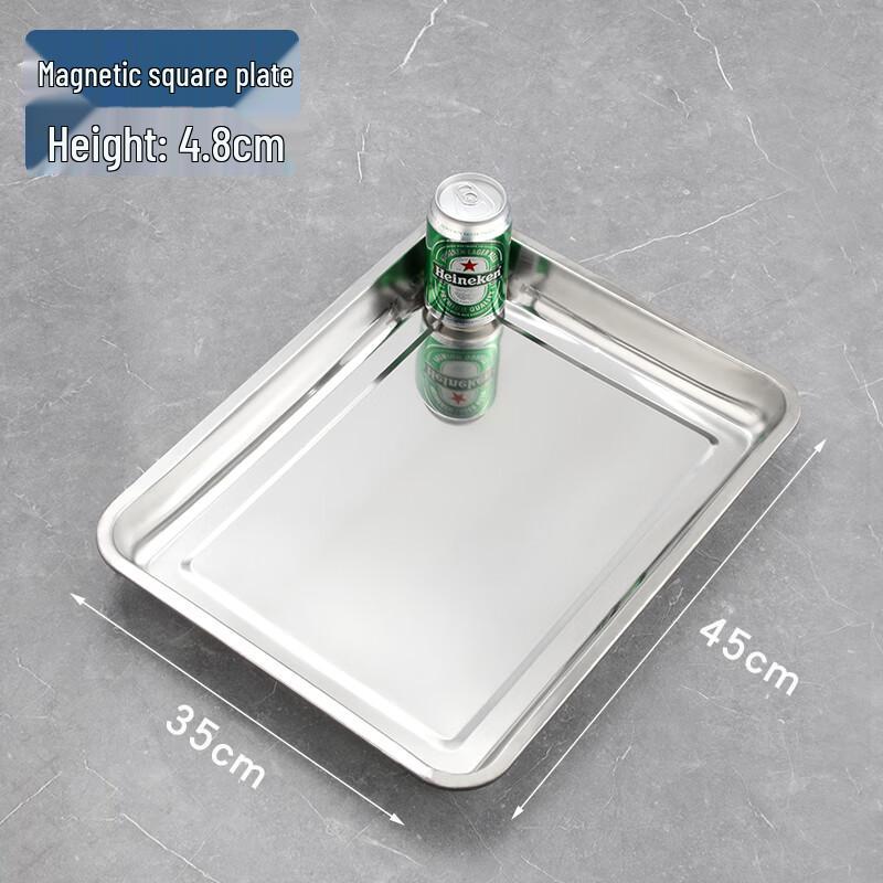 430 Stainless Steel Deep Rectangular Cafeteria Tray