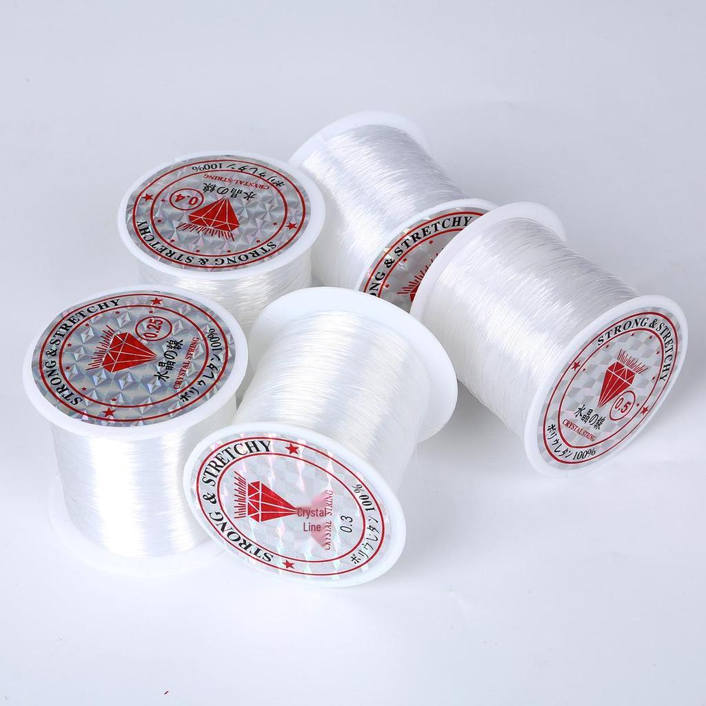 0.2-0.8mm Transparent Non-Elastic Fishing Line for Handmade DIY Jewelry: Bracelets, Necklaces, Beads