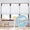 4PCS Stainless Steel Window Blind Mounting Brackets For 25mm Cordless Cellular Shade Headrail Holders with Metal Clip