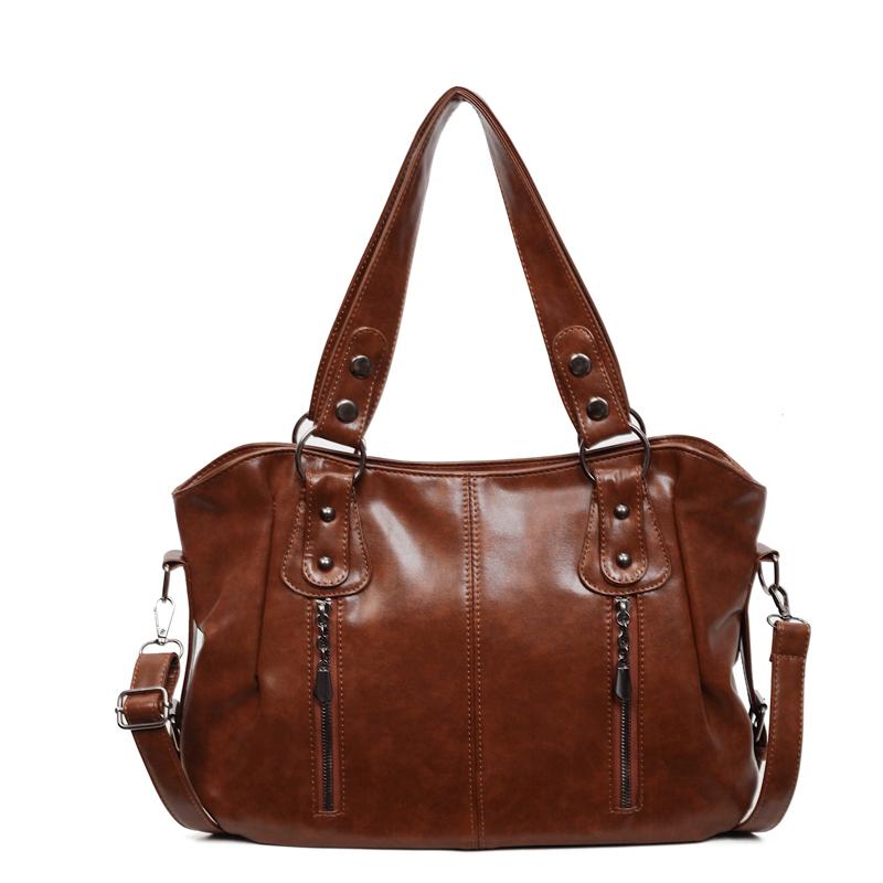 Fashion Leather Shoulder Bag for Women Multi Compartment Square Bag Retro Crossbody Bag Perfect for Shopping Daily Life and Weekend Outings