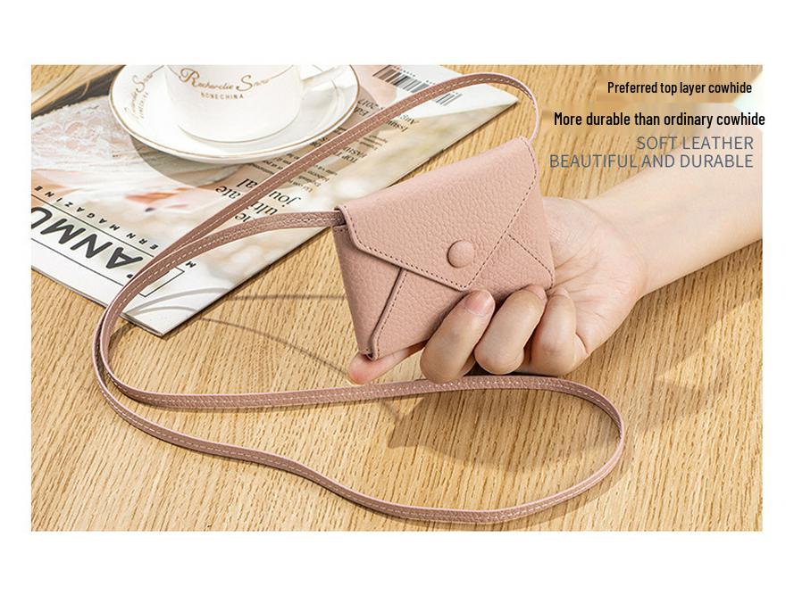 Exquisite Mini-Umhängetasche Umschlag-Kartenhalter & Lanyard-Münzbörse 2025