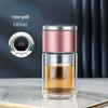 Mini Teacup with Double Layer Insulation and Tea-Water Separation – Portable Travel Glass