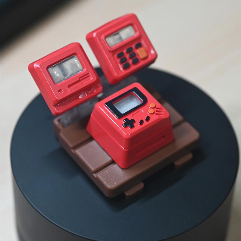 K-04 Keyboard Keycaps 3In1 For Mechanical Classic Retro Cute Transparent Key Cap Suit Cute Button Personalized Keycaps