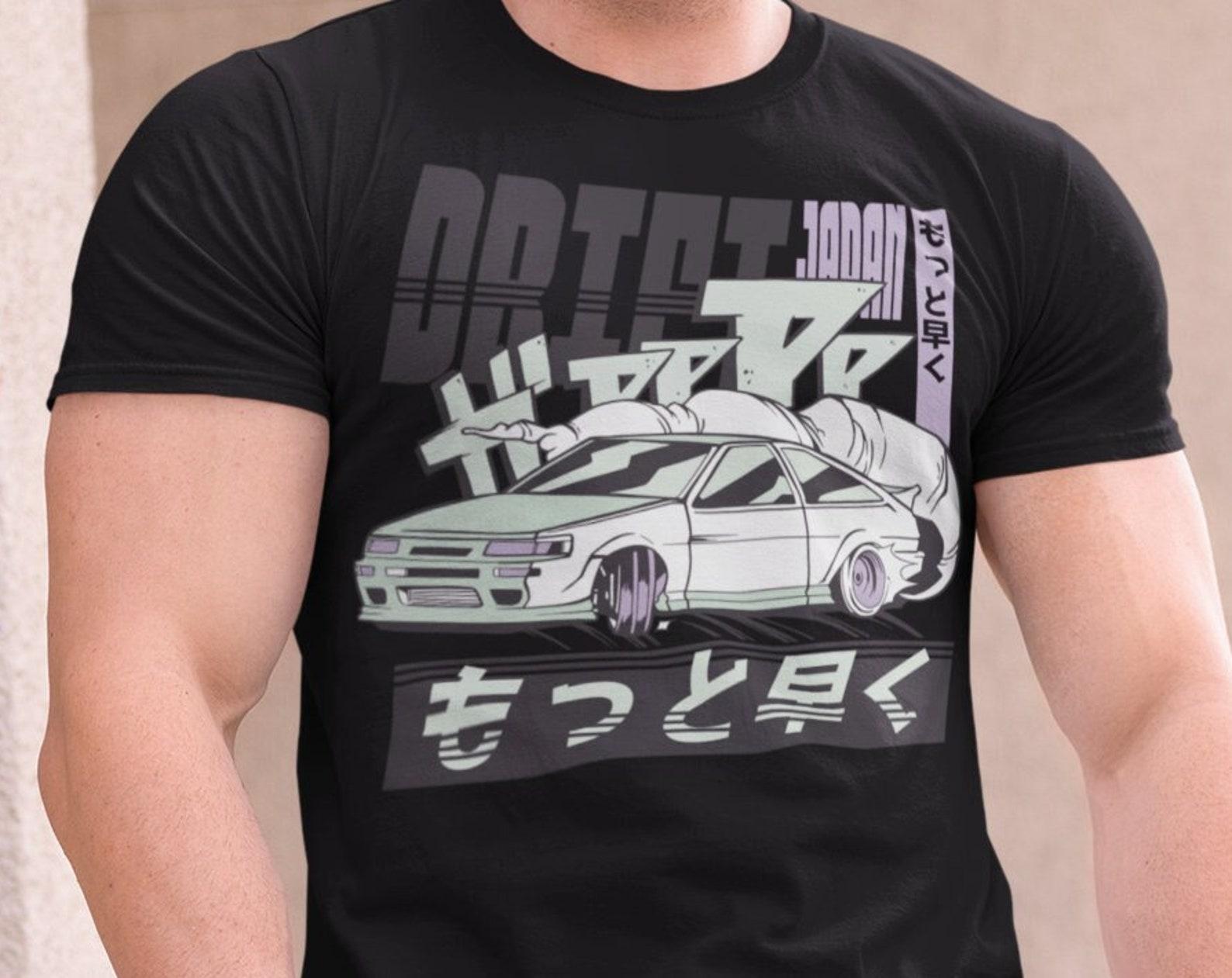 JDM Japanese Sports Car T-Shirt: Retro Automotive Tuning Tee 2XL