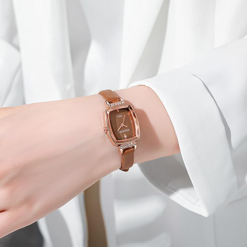 Women PU Leather Watch Ladies Quartz Wristwatches Female Gift Clock