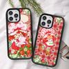 Cartoon Girl S-Strawberry S-Shortcake PC+TPU Phone Case For IPhone 11 12 13 14 15 16 17 Plus Pro Max Cover