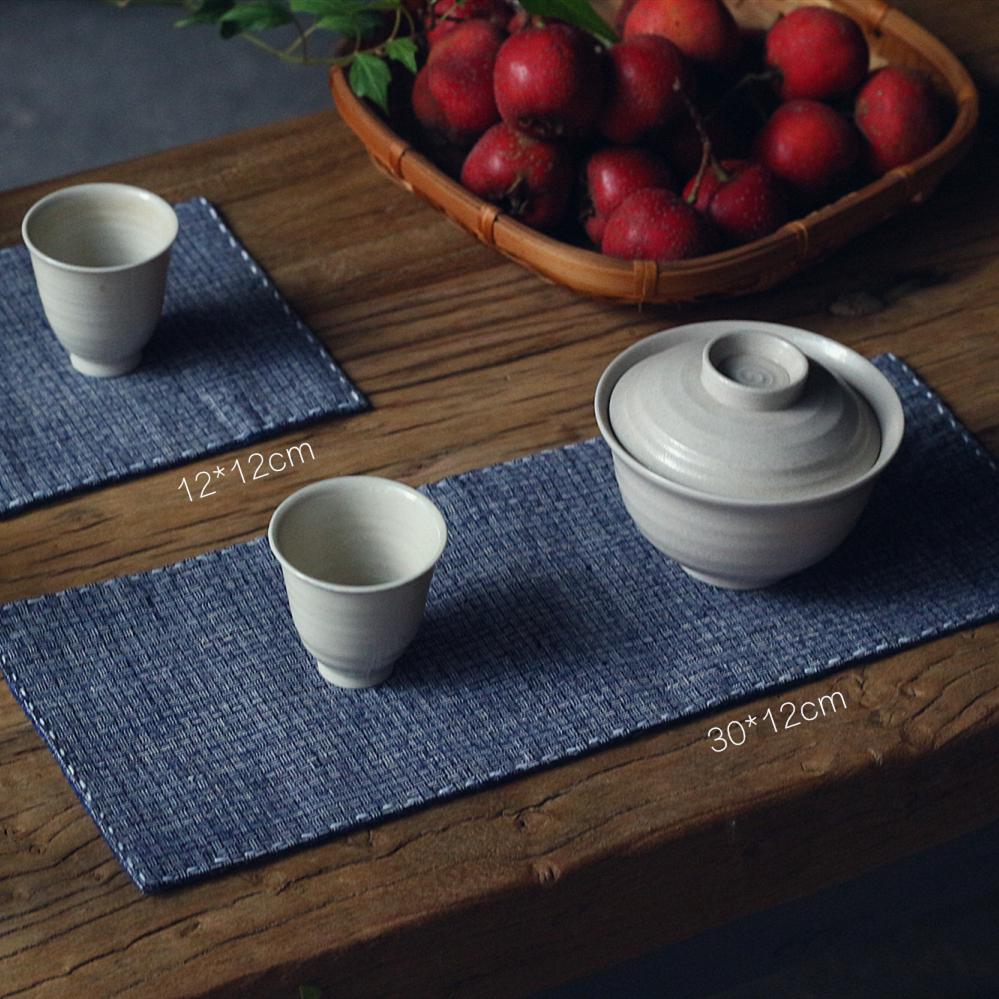 Handmade Vintage Coarse Cloth Tea Mat - Chinese Zen Style