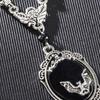 Halskette mit Vintage-Anhänger, exquisite gotische Halloween-Fledermaus-Halskette