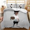 Afrikanischer Schwarzer Junge Bettwäscheset Schwarz Sport Bettwäscheset Einzelgröße Jungen Basketball Bett Deckenbezug Polyester Steppdeckenbezug