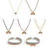 Rainbow Pendant Necklace Clavicle Chain Temperament Choker Necklace Jewelry