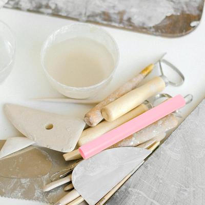 Hollow Acrylic Rolling Pin for Polymer Clay Baking Sculpting DIY Ceramic Art Craft Projects Smooth Clay Modeling Tool