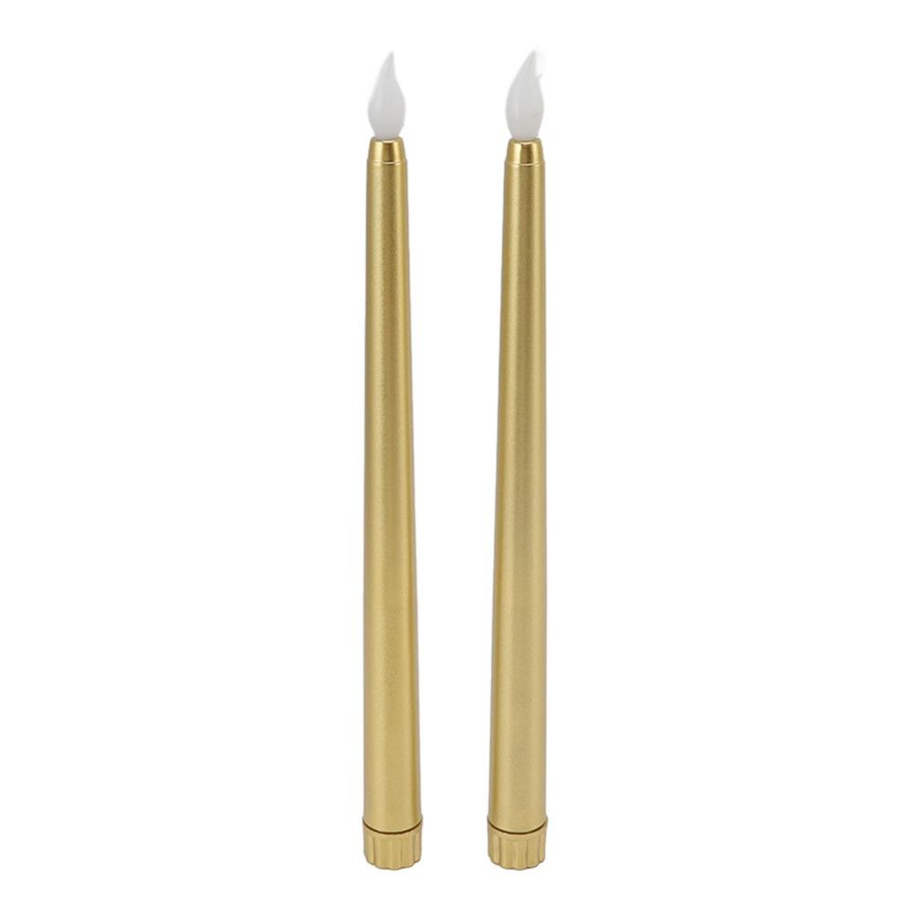 4 Pcs Warm Light Taper Candles Flameless LED Candle Sticks LED Taper Candles Halloween Decor
