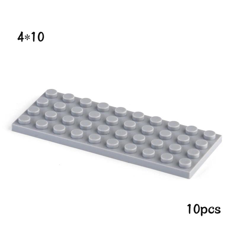 Non-Toxic 10Pcs Moc 3030 Plate 4X10 Brick Building Blocks Classic Parts Diy Building Block Compatible With Creative Construction Toys