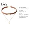 Punk Necklace Women Vintage Faux Suede Multilayer Polished Clavicle Choker Pendant for Party Fashion Necklaces
