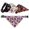 Halloween Dog Accessories for Small Large Dogs Cat Puppy Pet collar Pumpkin Skull Dog 1Pc Triangle scarf collar Pet Supplies