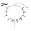 High-quality Alloy Necklace Spike Choker for Women Men Goth Punk