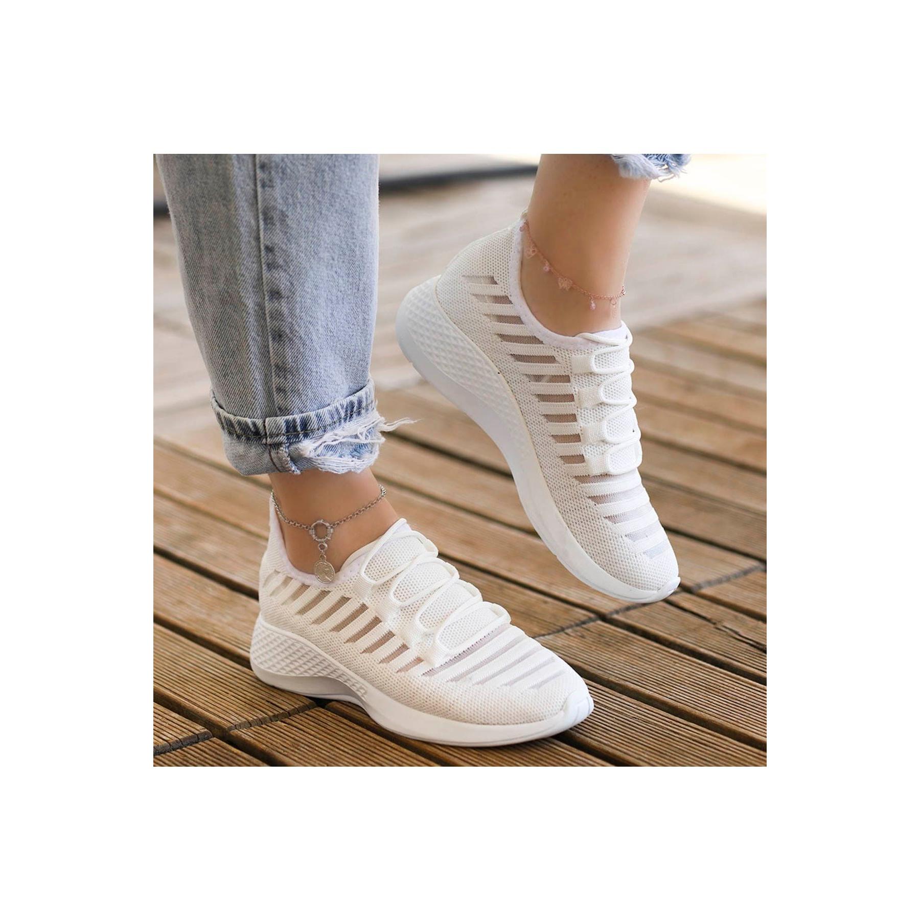

Женские кроссовки Lily Knitwear White New Season 2023 Высококачественная женская обувь Повседневная обувь