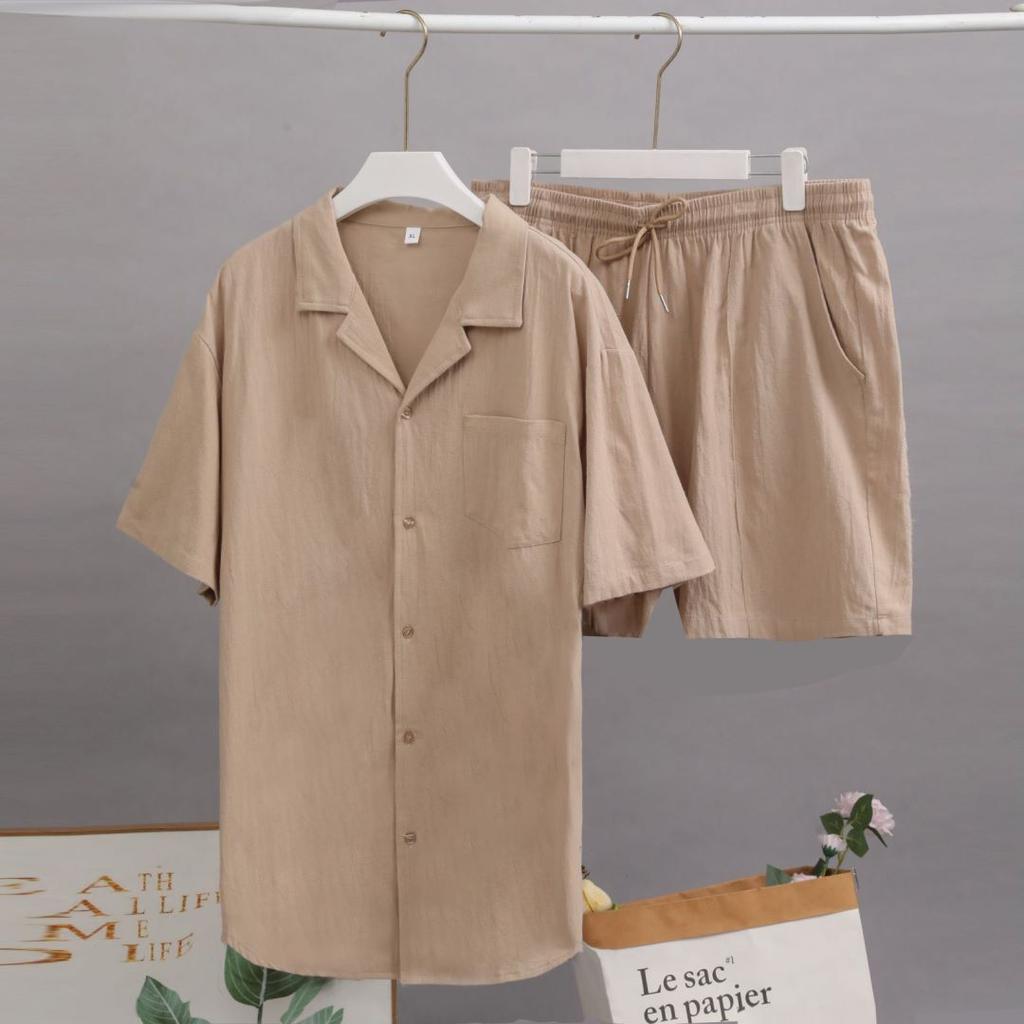 New Summer Men's Home Suit Set, Loose, Casual and Comfortable, Two-piece Set for Men