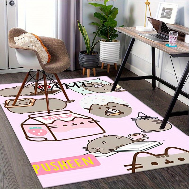 Pusheen, Milk, Witch Office Carpet Soft Polyester Entrance Carpet Washable Non slip Machine Washable