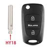 For Kia K5 Verna Picanto Sportage For Hyundai I20 I30 Ix35 I35 Solaris Rio Elantra Accent 3Button Remote Flip Car Key Shell Case