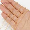 18K Gold Plated Metal Chain For Needlework,Chains For Jewelry DIY Necklaces Bracelets Making Accessories,Chain Fittings