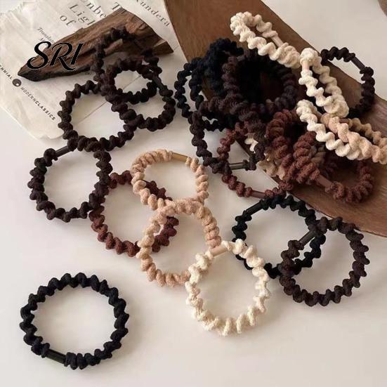 Soft Elastic Hair Rope 3Pcs Women Ties Thread Texture High Elasticity Bands No Scalp Irritation Ponytail Holder Versatile Accessories Band