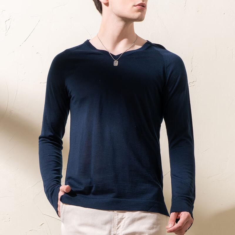 Men's 100% Merino Wool V-Neck Pullover