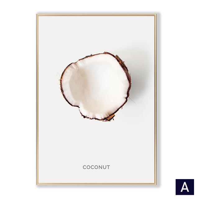 

Фруктовый кухонный постер ананас клубника скандинавские картины настенные принты художественная живопись украшение дома настенные панно для столовой 21cm×30cm NoFrame