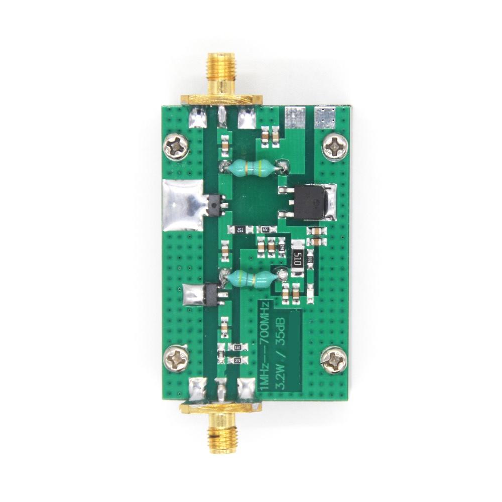 35db 1MHz-700MHZ RF Power Amplifier 3.2W HF VHF UHF FM Transmitter 15V DC
