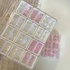 Compartment Nail Art Storage Box 24/36/48Grids Nail Decoration Box  for Nail Art Decorations