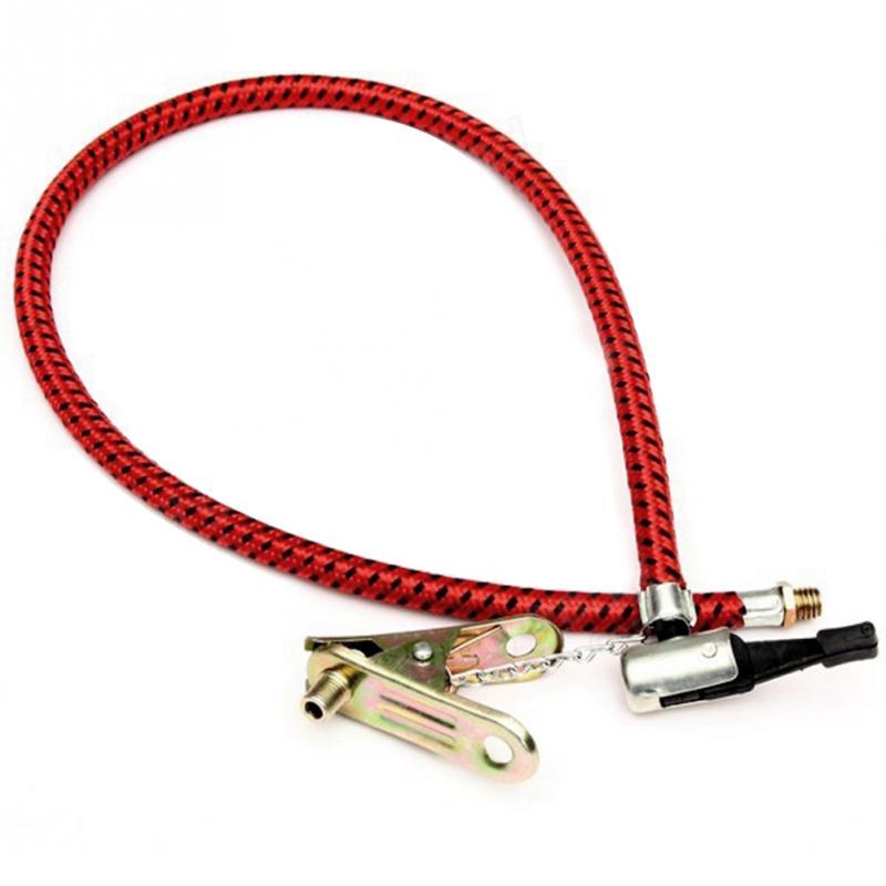 1/2PCS 60cm Bike Motorcycle Inflator Hose Pump Extension Tube with Clip UK Nozzle Adapter for Air Pump