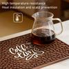 Tapete para Bar de Café em Polegadas Borracha para Café Máquina de Espresso Tapete para Bancada 18x12 Tapete Hora do Café