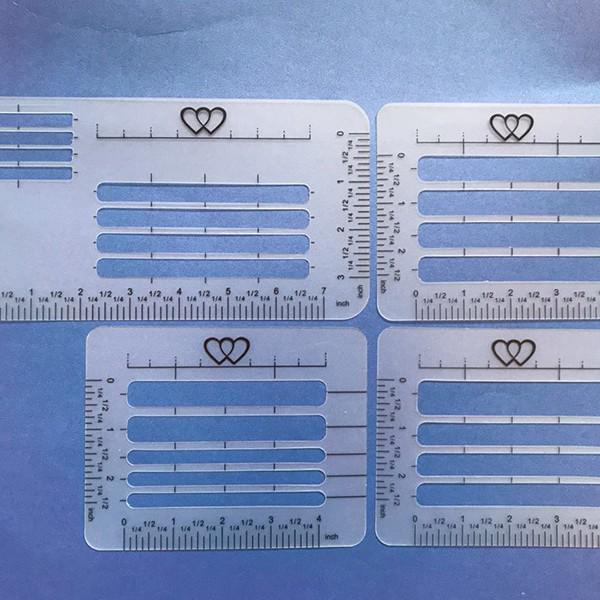All-in-One Cross-Border Greeting & Invitation Card Template Set with Ruler - 4 Pieces